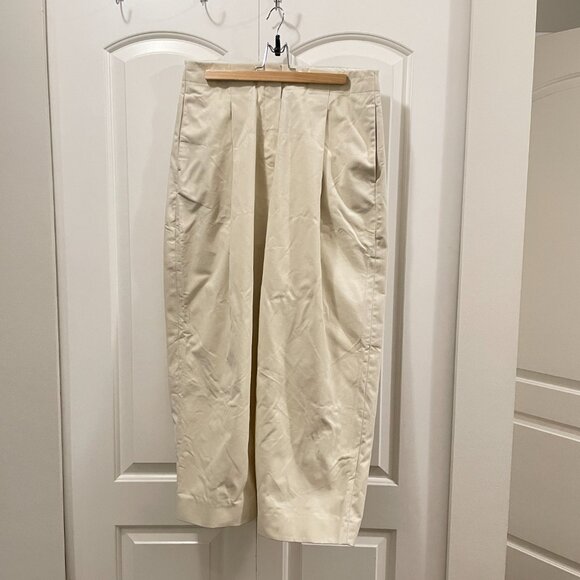 Studio Nicholson Dordoni volume pants in cream, size 3 (US 12) - Picture 3 of 7